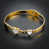 Golden Heart Bangle